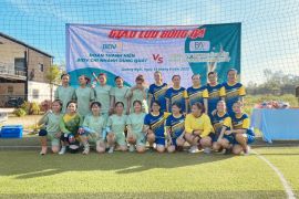 Football Friendly matches between Binh An Phu Dung Quat's Trade Union and BIDV Dung Quat's Youth Union